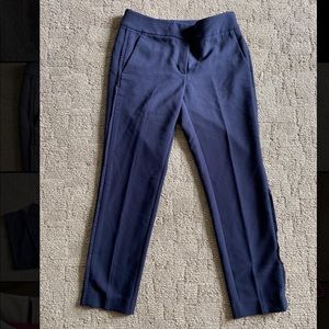 Loft Marisa navy blue cropped pants
